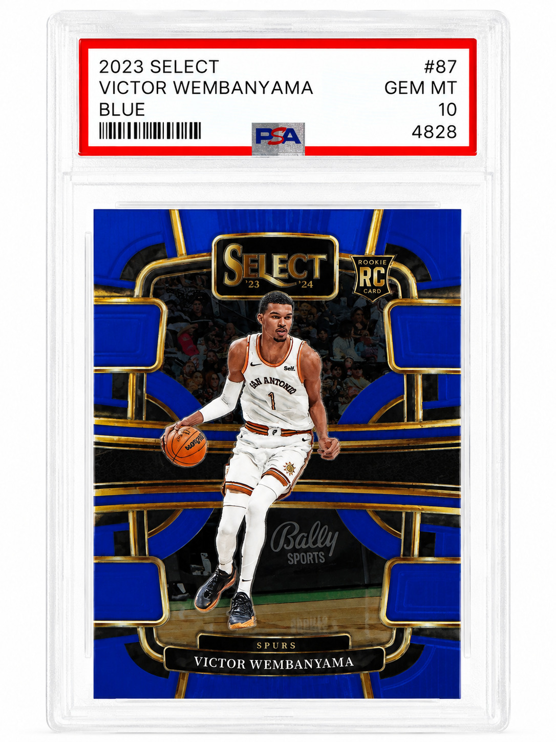 2023 SELECT VICTOR WEMBANYAMA BLUE PRIZM PSA 10
