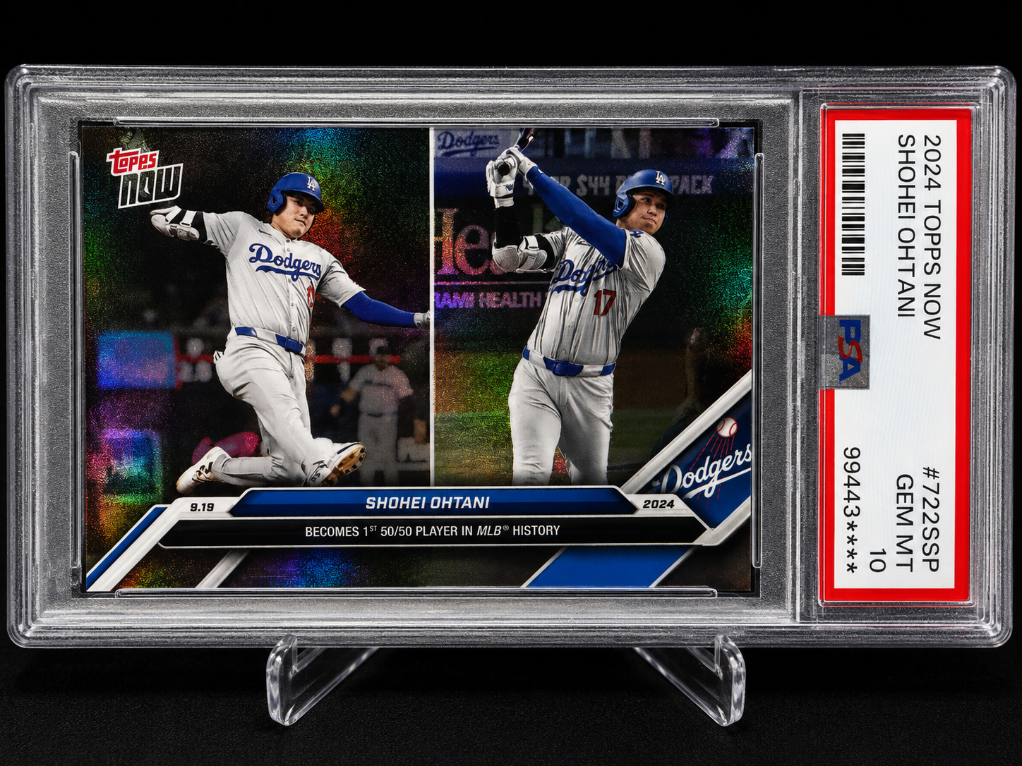 2024 TOPPS NOW OHTANI 722SSP PSA 10